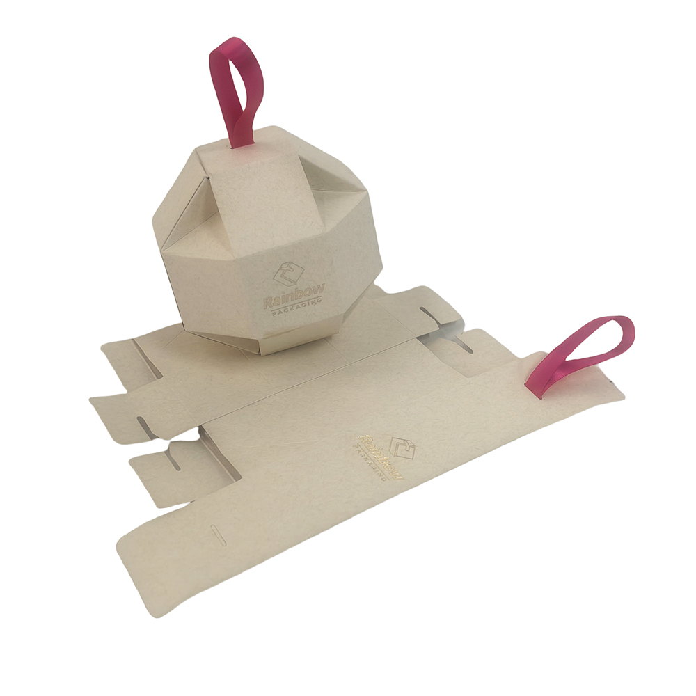 Wholesale Low Price Special Paper Folding Hot Stamping Printing Cosmetic Candle Packaging Paper Box