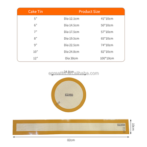 2025 New Product Silicone Non Stick Eco-Friendly Baking <b>Mat</b> for Cake Molds Easy Release Food Grade 0.4mm/0.7mm Thickness - Product Image 4
