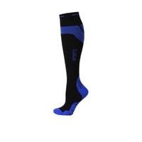 Chaussettes de sport respirantes en tricot avec logo personnalisé, pour marathon, course à pied, genouillères, séchage rapide, compression, pour femmes