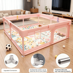 <span class=keywords><strong>Parc</strong></span> pour <span class=keywords><strong>bébé</strong></span> facile à assembler et à plier pour la sécurité des enfants, utilisé dans la chambre - Product Image 4