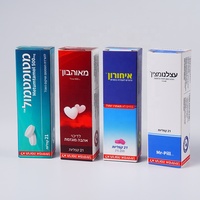 Boîte d'emballage pour pilules en carton blanc biodégradable et écologique, avec revêtement UV et gaufrage, pour médicaments et infusions