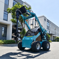 Chargeuse compacte sur chenilles diesel HLT-360 homologuée EPA avec tarière pour travaux de terrassement