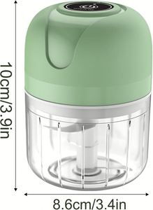 Electric Garlic <b>Chopper</b> <b>Vegetable</b> Cutter Stainless Steel USB 250ml Mini Multi-Function Eco-Friendly Kitchen Accessory Gift Box - Product Image 3