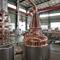Distillation d'alcool 500L alambics whisky équipement de distillerie en acier inoxydable vodka faisant la machine rhum liqueur vin distillation