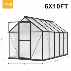 Serra in Plastica 6x10 Piedi per Coltivazione Piante e Fiori, Kit per la Protezione dei Semi, Serre Agricole per l'Inverno - Product Image 4