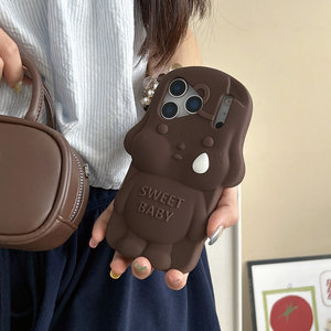 Ốp điện thoại silicon hình bé khóc dễ thương hoạt hình, chống sốc, dành cho 17/16/15 Pro Max/14/13, thiết kế hình thú - Product Image 6