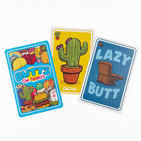Conception personnalisée OEM Faire des fêtes d'enfants un jeu de cartes amusant pour l'éducation précoce Entraînement cérébral Jeu de cartes flash en papier amusant