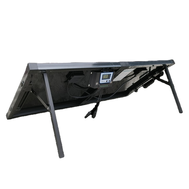 18V 100W Caravan, Motorhomes, Yacht Portable Camping Folding Solar Panel Kit with Solar Charge Controller for Camping& Hiking