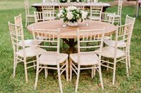 Chaises de luxe bon marché en gros pour événements Hôtel Fête Mariage Chiavari Chaise de banquet empilable