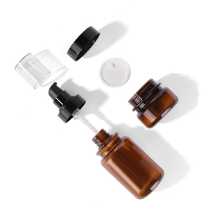 Bottiglia ambra per animali domestici 60ml 100ml 120ml 150ml per la <span class=keywords><strong>crema</strong></span> <span class=keywords><strong>solare</strong></span> cosmetica <span class=keywords><strong>Spray</strong></span> per Toner 30g 50g <span class=keywords><strong>crema</strong></span> per il viso marrone con guarnizione della pompa - Product Image 4