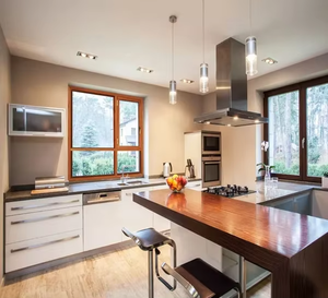 בית מכירות ישיר וילה בית מכירות בית חרושת אלומיניום חתוך זכוכית גדולה עם עיצוב חלון רשת - Product Image 2