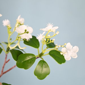 Plante artificielle de Cornus Florida (Sorbus florale) haut de gamme pour la décoration d'hôtels, mariages, salons, restaurants, jardins, porches et maisons - Product Image 3