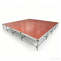 Scène de concert modulaire portable en aluminium à assemblage rapide pour événements, présentoirs de scène, événements d'entreprise et fêtes