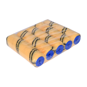 E-tool Best Price 6in Polyester Roller <b>Brush</b> Yellow Stripe Thermal Bonding Quick Release Frame Industrial DIY Grade OEM Painting - Product Image 6