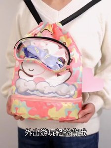 Da ragazza coccodrillo e piccolo per Pony modello impermeabile per nuoto con coulisse zaino Design carino con ali e code in poliestere - Product Image 6