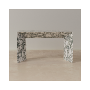 SH STONE Custom Natural Stone Decorative Long Hallway Arabescato <strong>White</strong> Marble Console <strong>Table</strong> for Living Room Hotel <strong>Hall</strong> - Product Image 1