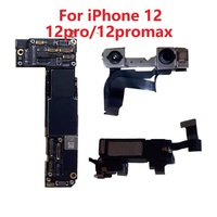 Carte mère d'origine déverrouillée pour iPhone 12, 12 Pro, 12 Pro Max, 12 mini, avec Face ID, 64-512 Go, carte mère de téléphone portable