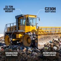 Compacteur de déchets de 23 tonnes pour la gestion des déchets, machine à rouleaux à déchets robuste, prix