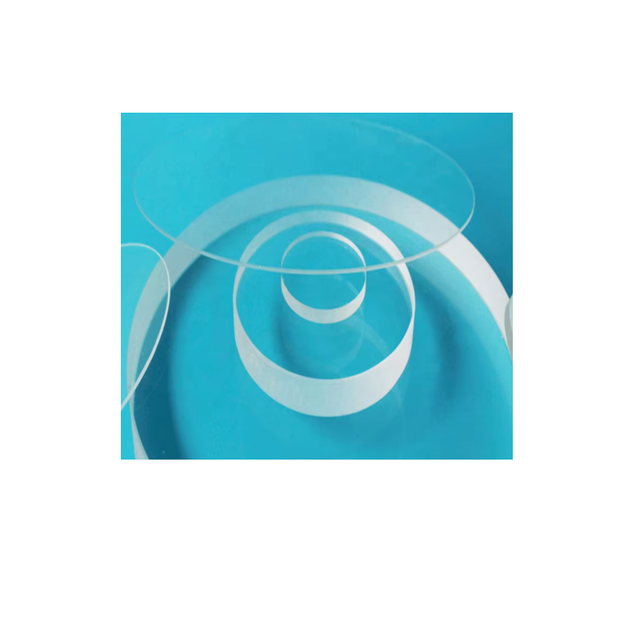 Custom Round Borosilicate Glass Optical Filters with Polished Surface and Tempered Feature Ring Discs Discs