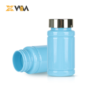 Factory Direct PET Capsule Bottle 100-250ml Blue Glossy Finish for Nutraceutical &amp; Vitamin Storage - Product Image 5