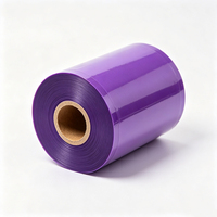 Ruban de transfert thermique violet Haoxuan 80 mm x 300 m, ruban d'impression couleur étroit pour étiquettes, emballages, étiquettes et marquage