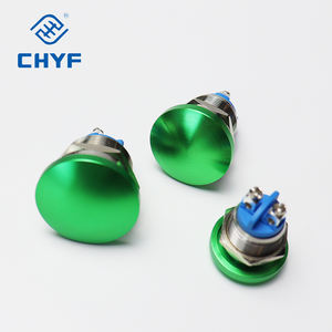 CHYF 16mm 19mm 22mm rosso verde fungo interruttore a pulsante di arresto di emergenza 250V blocco in metallo pulsante - Product Image 4