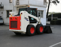 Minipala Compatta CDM312 con Benna da 0,5m3, Piccola Pala Gommata per Lavori Edili, Agricoli e di Giardinaggio