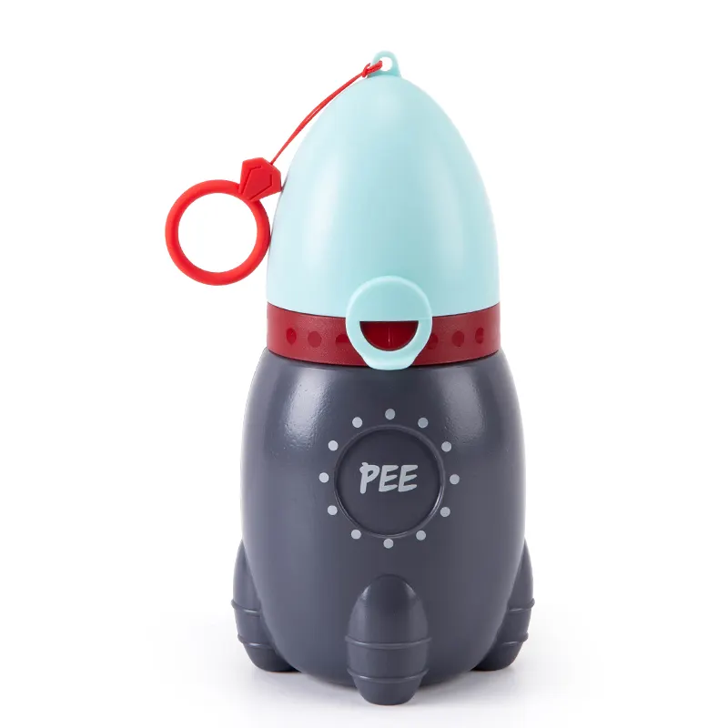ホット販売ロケットデザイン赤ちゃん小便器ポータブルキッズ小便器シミュレーション漏れ防止幼児旅行トイレ