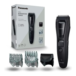 Recortadora de Barba Inalámbrica Negra (Recargable) T9 para Hombre, Material ABS, Enchufe Tipo US ER GB61 K503 - Product Image 3