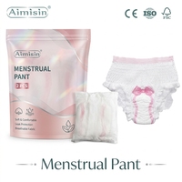 Serviettes hygiéniques de haute qualité pour femmes, protection de nuit, culottes menstruelles jetables I AMISIN