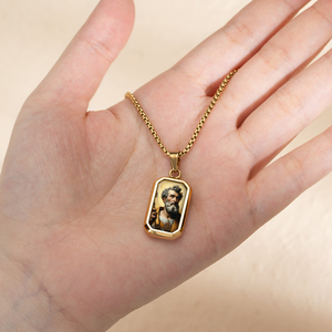 Giveluck bát giác St. Peter Mặt dây chuyền phước lành cầu nguyện Công Giáo amulet cho tinh thần bảo vệ thiêng liêng hướng dẫn Mặt dây chuyền vòng cổ - Product Image 3