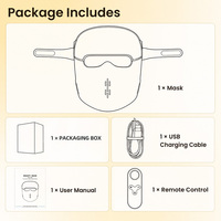 Masque de luminothérapie LED personnalisé en gros avec logo, 460nm 505nm 630nm 850nm, masque facial infrarouge OEM ODM