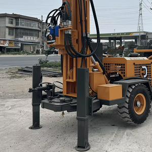 200m Profondeur Haute Efficacité 55kw Moteur Forage Eau Puits Plate-Forme Rotative Rock Dth Compresseur Forage Mine Foreuse - Product Image 2