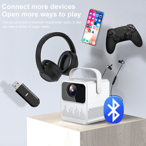โปรเจคเตอร์แอนดรอยด์ขนาดเล็กแบบพกพา จอ LCD พร้อมลำโพงในตัว WiFi โฮมเธียเตอร์สำหรับห้องและบ้าน - Product Image 4