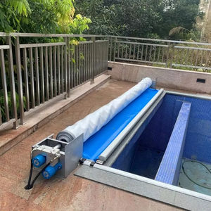 غطاء مسبح PVC بمسار ألومنيوم أوتوماتيكي قابل للتخصيص من المصنع - Product Image 3