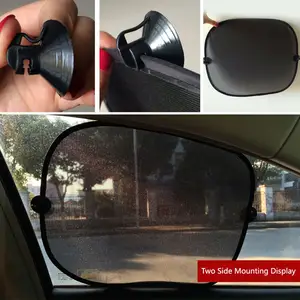 SUNNUO Custom Folding Sports Style PVC Mesh Sunshade UV Blocker Window Shade Car Side Windows