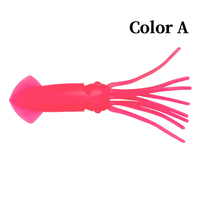 Vente en gros 6.5cm 8cm 10cm 12cm appâts artificiels lumineux calmar jupe en caoutchouc jupes de calmar en silicone leurre souple pour seiche