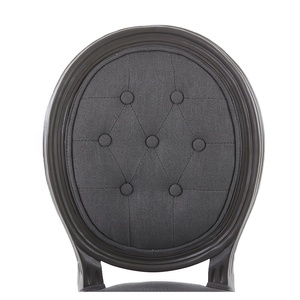 Anji Kaseihomeland <span class=keywords><strong>de</strong></span> madera <span class=keywords><strong>de</strong></span> caucho KSF25022 Grey tejido Vintage boda <span class=keywords><strong>fiesta</strong></span> salón silla - Product Image 6