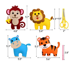 Jouets pour enfants faits à la main, en feutre, DIY, créatifs, éducatifs, ensemble de jouets éducatifs faits à la main - Product Image 4