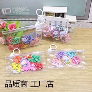 Coleteros Haofeng de tamaño pequeño, coloridos, con dibujos animados, elásticos, accesorios para el cabello para niños, para uso diario. - Product Image 1
