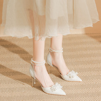 Vrouwen Hoge Hakken Pumps Dame Sexy Bruiloft Bruids Dunne Hoge Hakken Wit Solide Feest Prom Valentijn Kantoor Kwaliteit Prom Schoenen