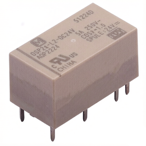 Relés de propósito general SPDT DSP2A-L2-DC24V, relés de propósito general SPDT chapados en oro, 5A 24VDC DPST-NO, 2 bobinas, con enclavamiento, para PCB - Product Image 1