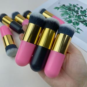 Brocha de Maquillaje de Alta Calidad, Pelo Sintético, para Corrector, Lápiz de Cejas, Herramientas Faciales, Portátil, Hecha a Mano, Brocha Individual para Base - Product Image 2