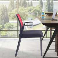Chaise de visiteur de bureau empilable à dos de maille de jambe fixe en métal de Kabel de conception moderne pour la salle d'attente