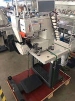 Machine à coudre multi-aiguilles automatique à ceinture QS-9104UTC avec coupe-ceinture automatique à sauter Machine à jeans