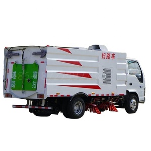 1suzu 4x2 sáu bánh lái làm sạch xe quét đường băng làm sạch xe tải đường phố 4 bàn chải quét Chổi Máy sạch hơn - Product Image 3