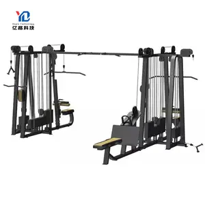 Hot Sale Gym Equipment Body Building Sports Trainer Strength Machine 7 Multi Station Multi Jungle 7 Station