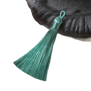 Ciondolo Naturale con Nappe Lunghe 8 cm in Poliestere per Accessori Fermatende - Product Image 5