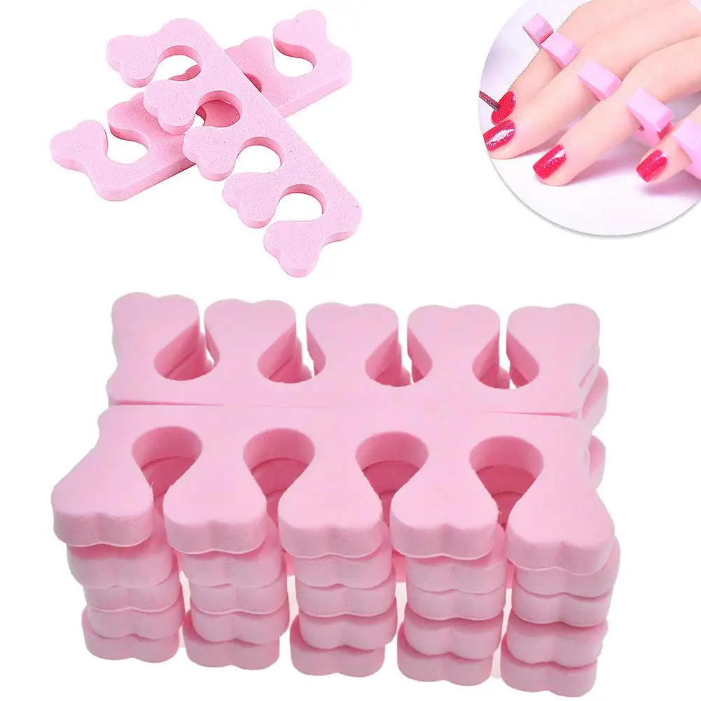 EVA Soft and Durable Nail Art Toe Separator Manicure Pedicure Tools with Comfortable Finger Dividers