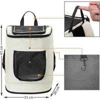 Sac à dos pour animaux de compagnie approuvé par les compagnies aériennes, pliable, souple, durable, carré, réglable, sac à dos de transport pour animaux de compagnie, mochilas para mascotas